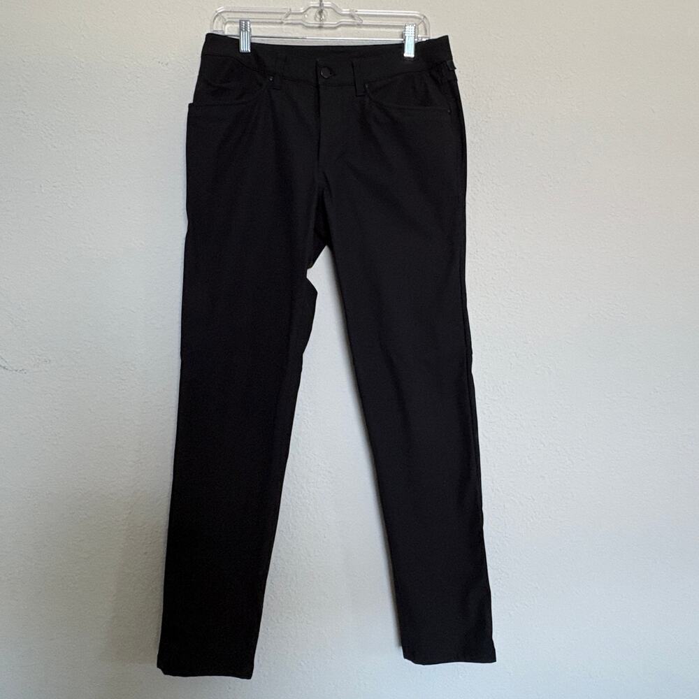 Lululemon ABC Pants Mens 30 Black Slim Skinny Stretch Tech Chino - Picture 2 of 5